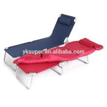 outdoor leisure metal single folding bed